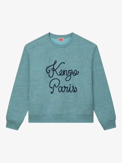 Kenzo Paris Chainstitch-embroidered logo sweatshirt