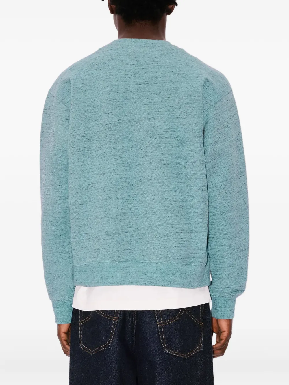 Kenzo Paris sweater met geborduurd logo en stiksel Blauw