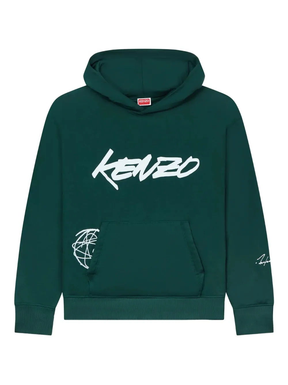 Kenzo x Futura 2000 プリント パーカー - グリーン Kenzo x Futura 2000 プリント パーカー - グリーン