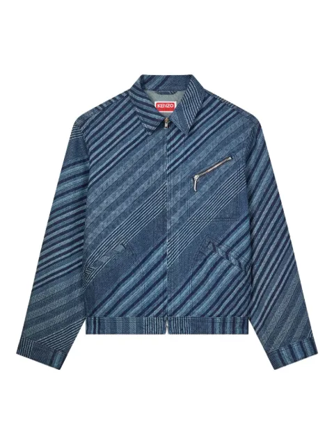 Kenzo Diagonal Stripe cotton jacket