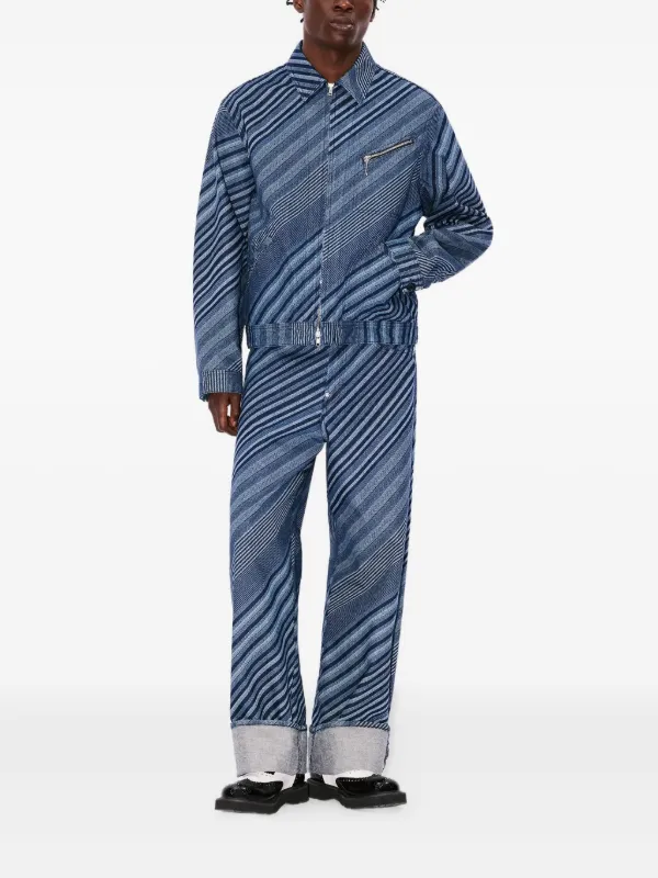 Kenzo ストライプ ジャケット | ブルー | FARFETCH JP