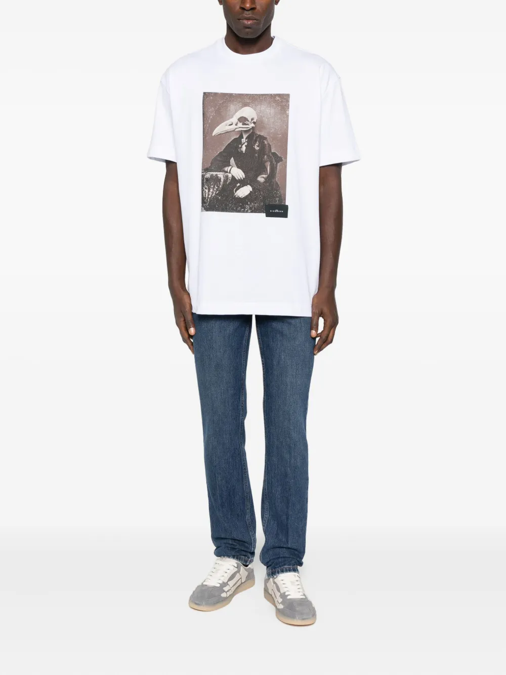 John Richmond T-shirt met grafische print - Wit