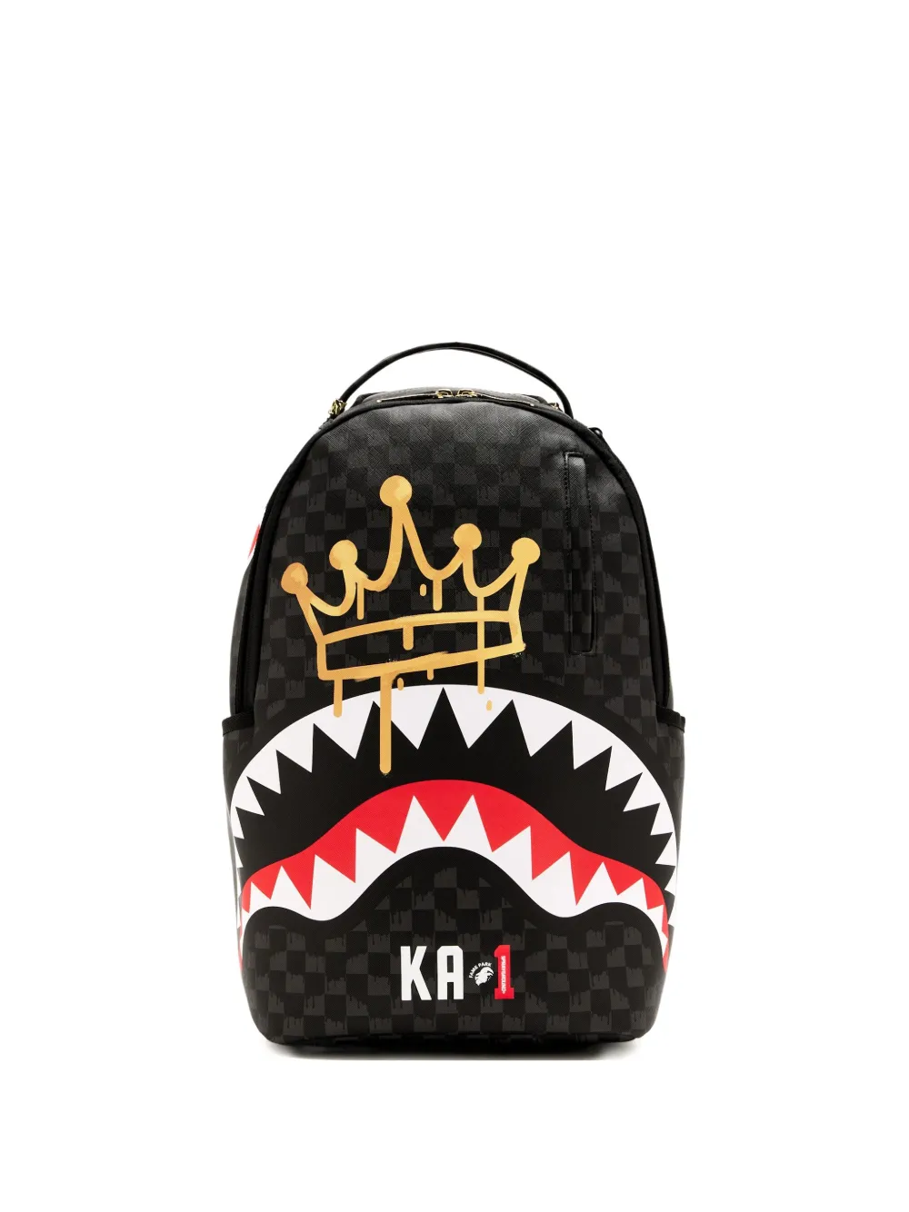 Sprayground x Ka1 Crown Drip Check backpack | Black | Image 1