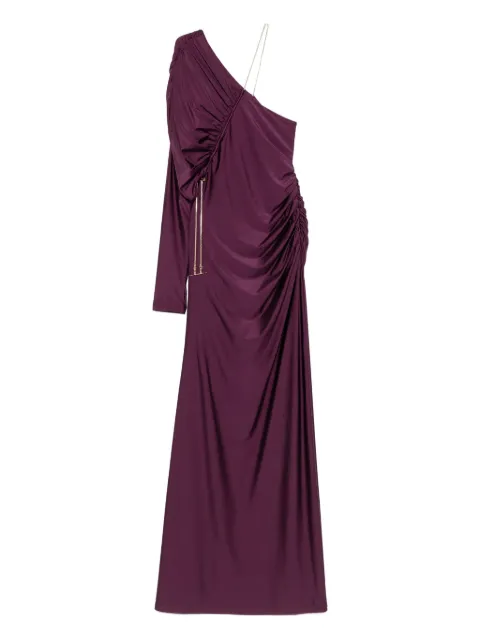 Danamé one-shoulder chain-embellished maxi dress
