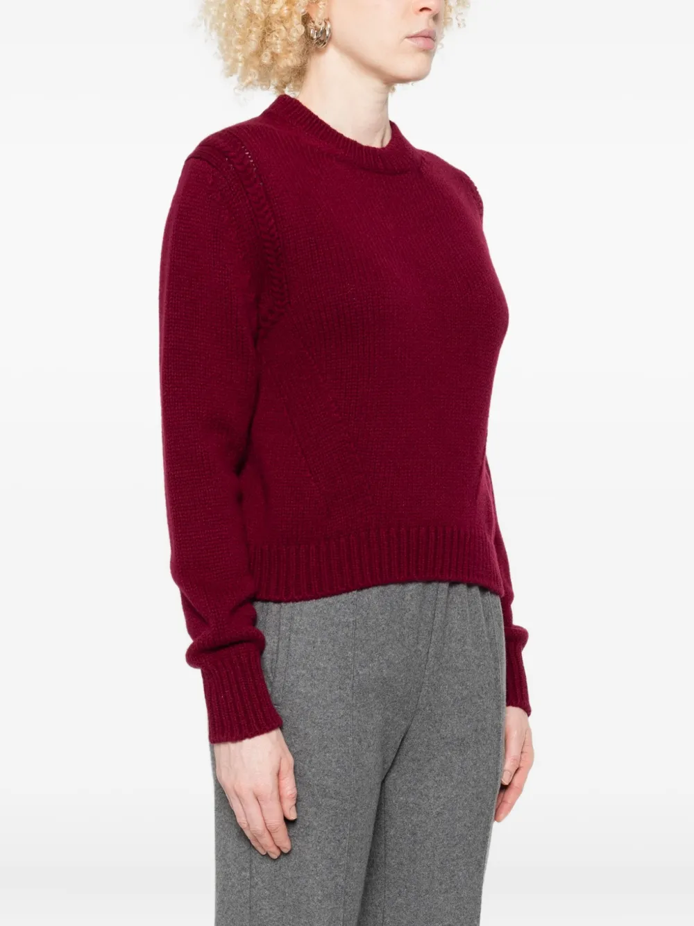 Moncler Sweater met ronde hals Rood