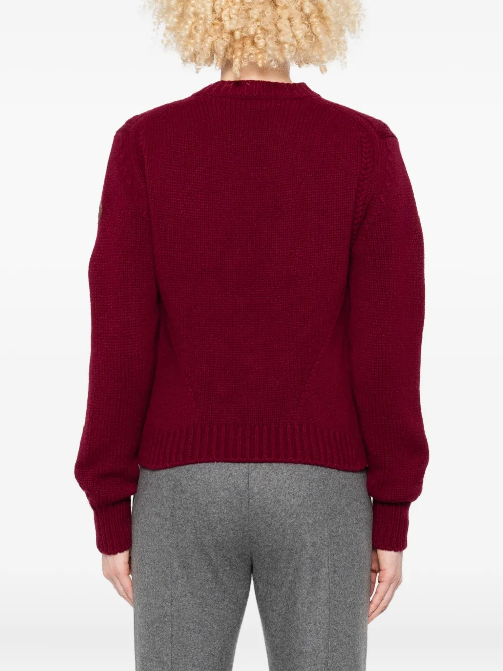 Moncler Sweater met ronde hals Rood