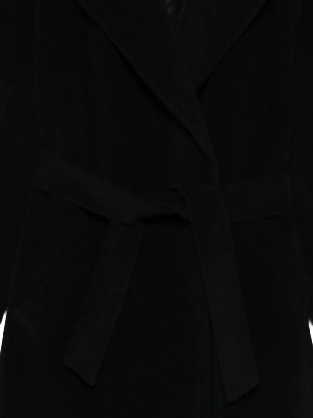 Pre-owned A.n.g.e.l.o. Vintage Cult 1990s Belted Coat In Black