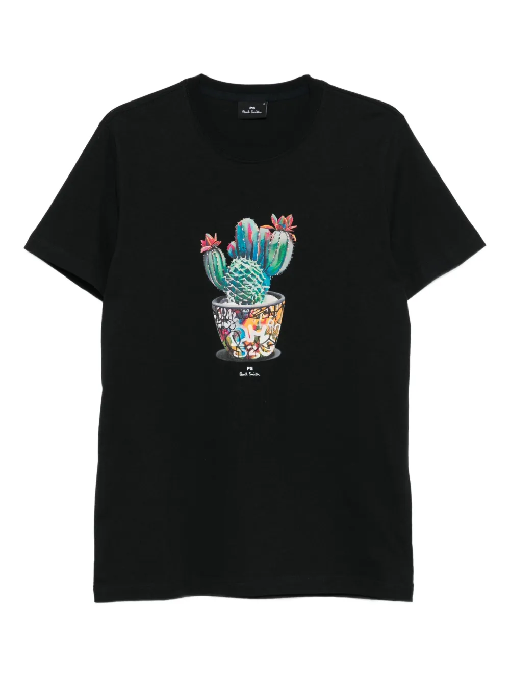 Paul Smith cactus-print T-shirt - ブラック Paul Smith cactus-print T-shirt - ブラック
