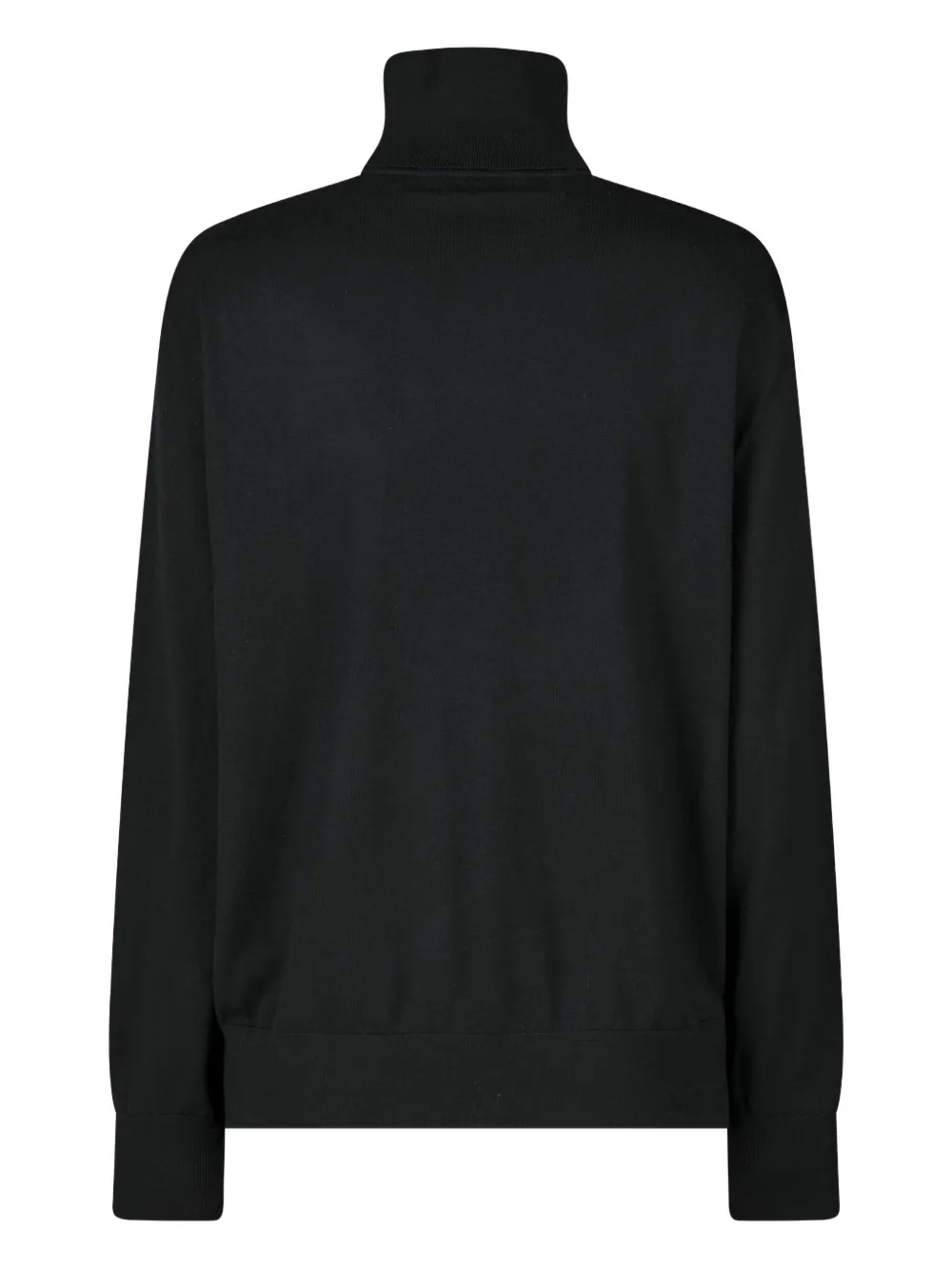 DRIES VAN NOTEN wool turtleneck sweater - Zwart