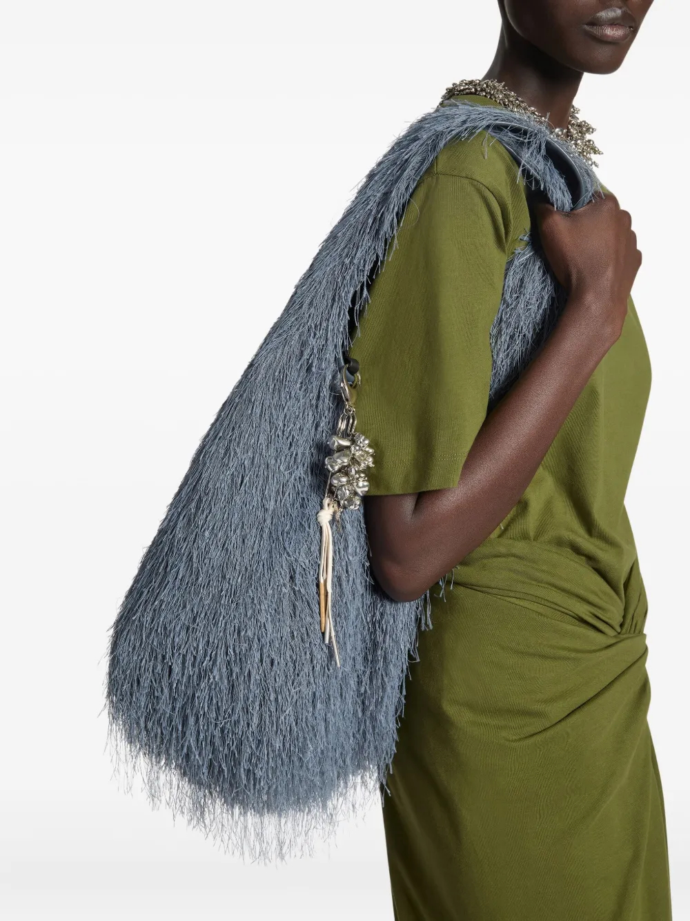 DRIES VAN NOTEN Grote broche met veiligheidsspeld - Zilver