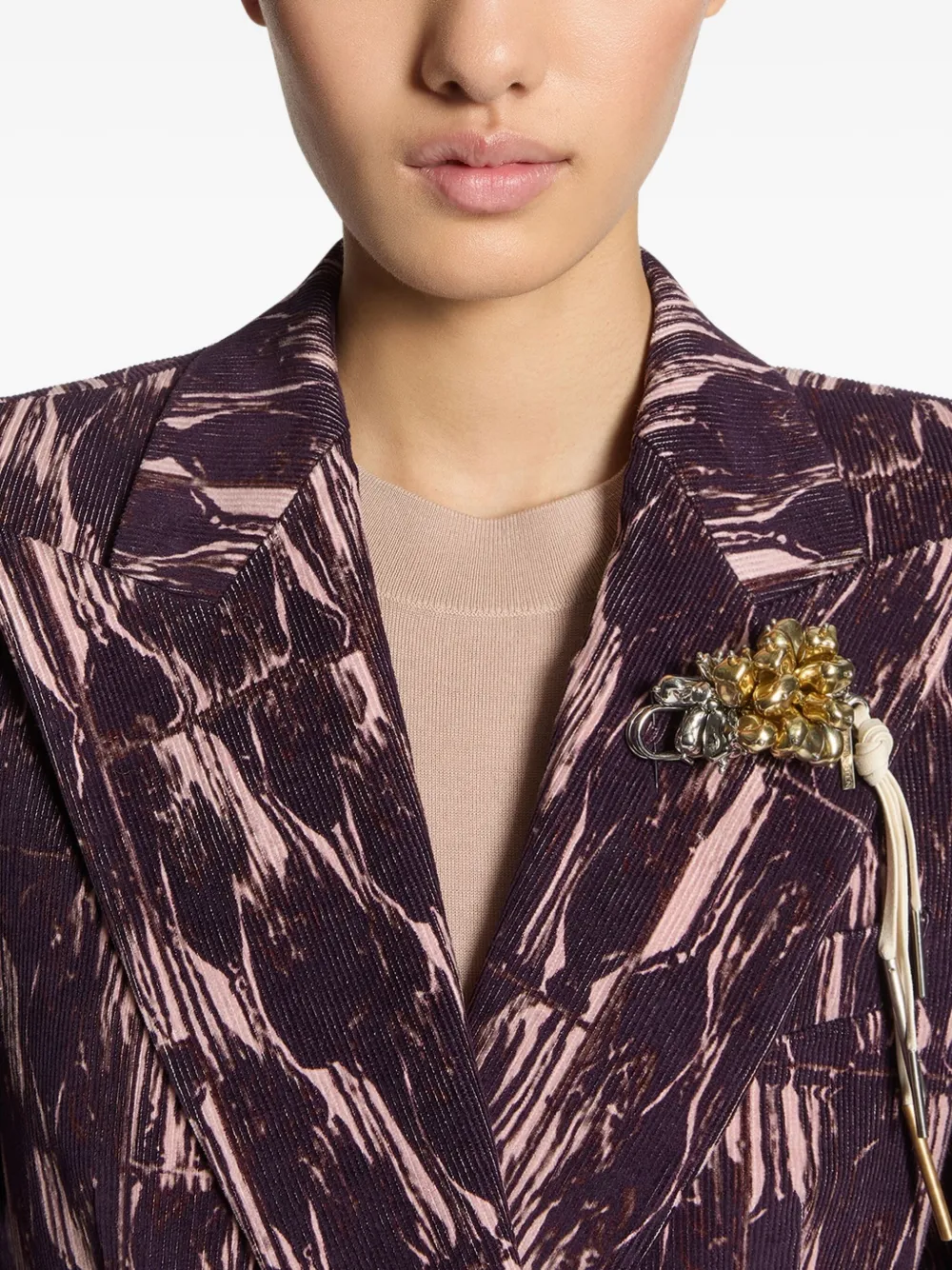 DRIES VAN NOTEN Verfraaide broche - Goud
