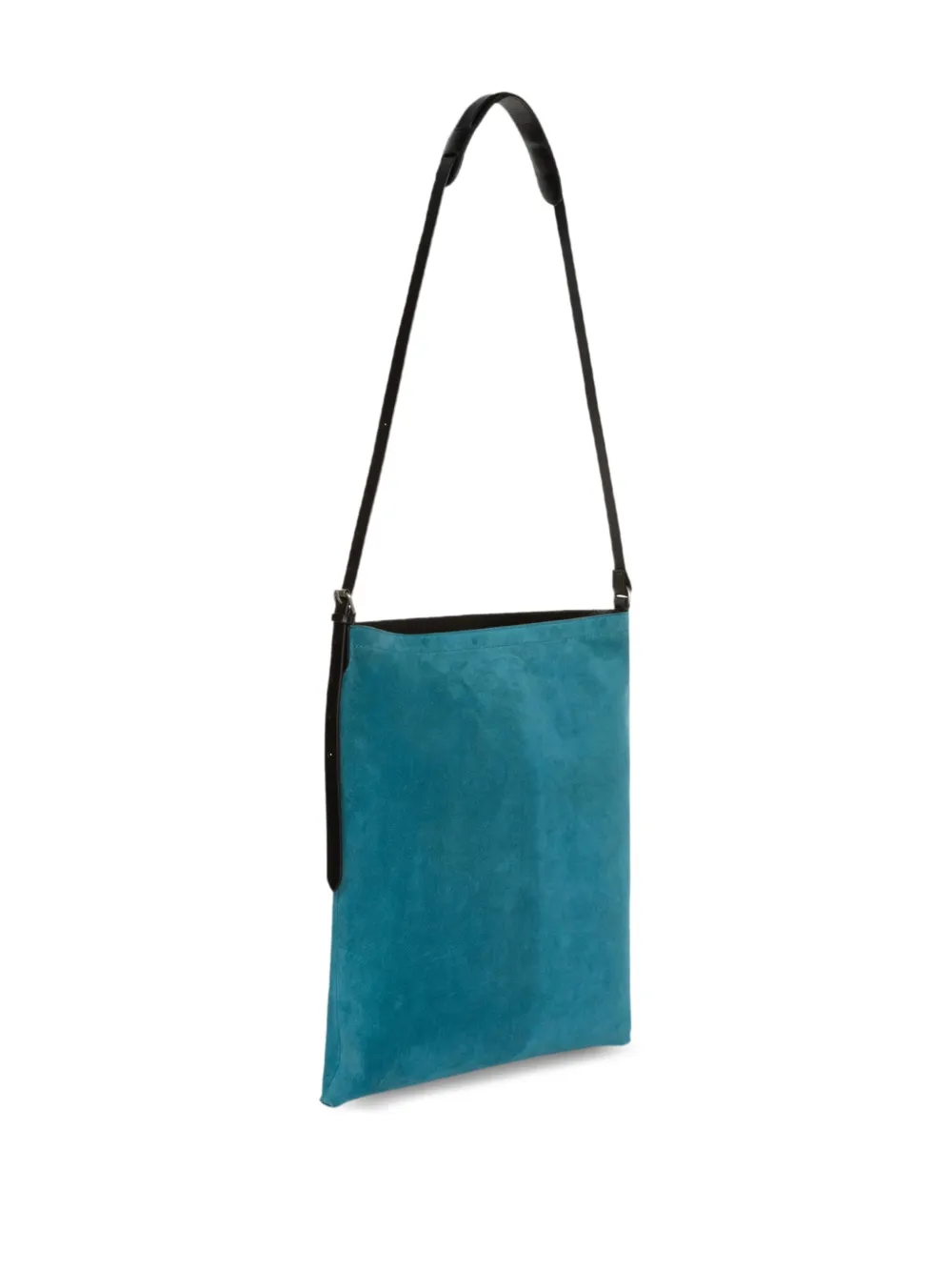 Dries Van Noten Suede Tote Bag In Blue