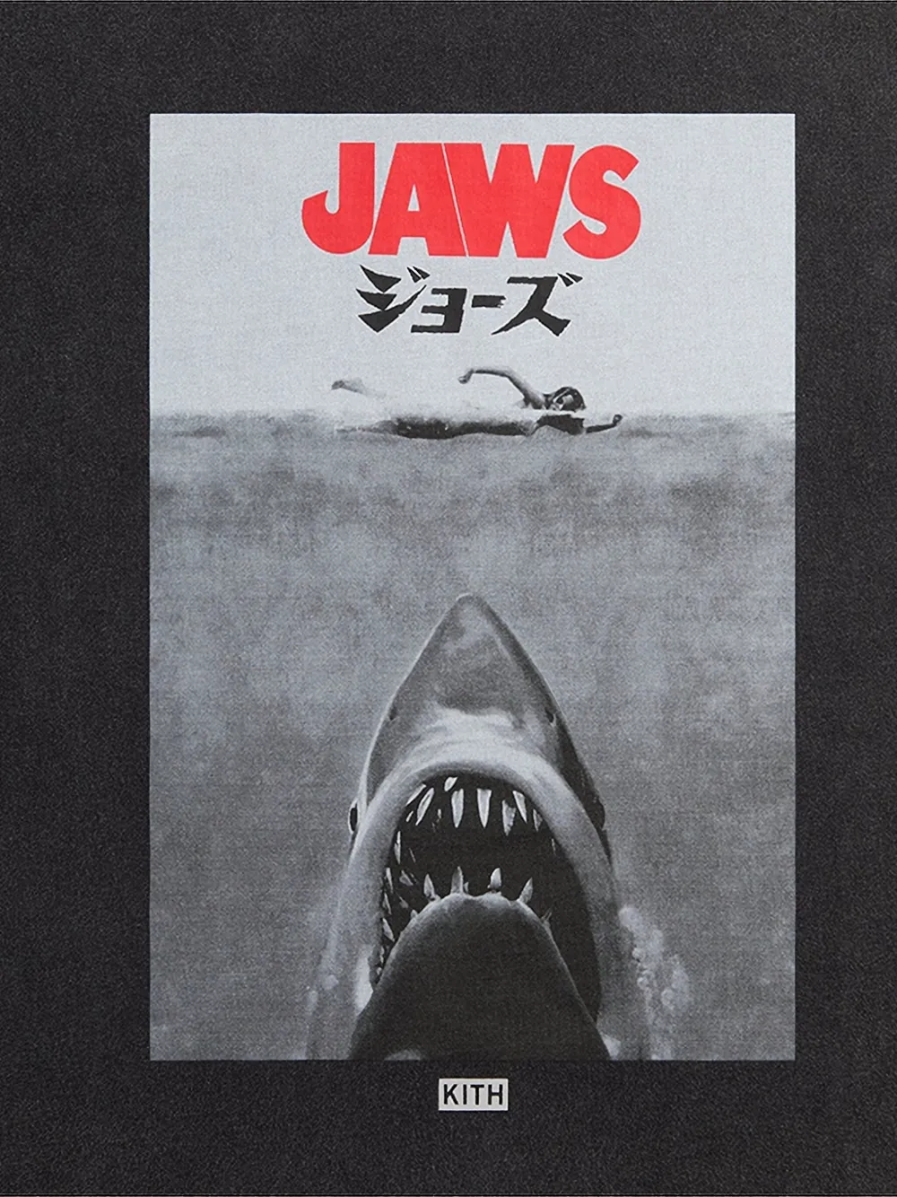 KITH Jaws Japanese Poster T-shirt - Zwart