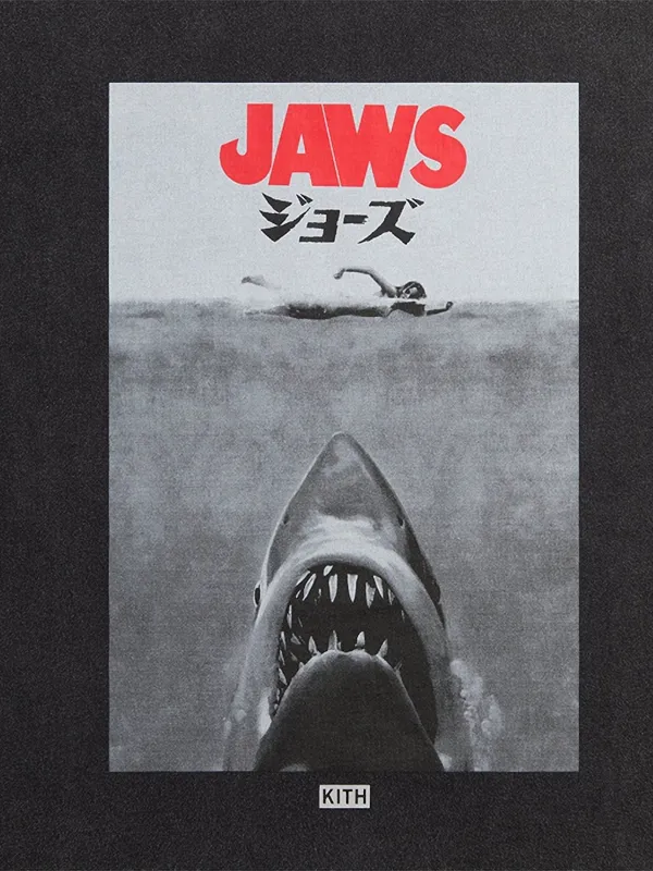 KITH Jaws Japanese Poster T-shirt | Black | FARFETCH UK