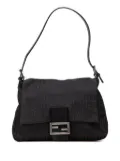 Fendi Pre-Owned 2000-2010 Zucchino Canvas Mamma Forever shoulder bag - Black