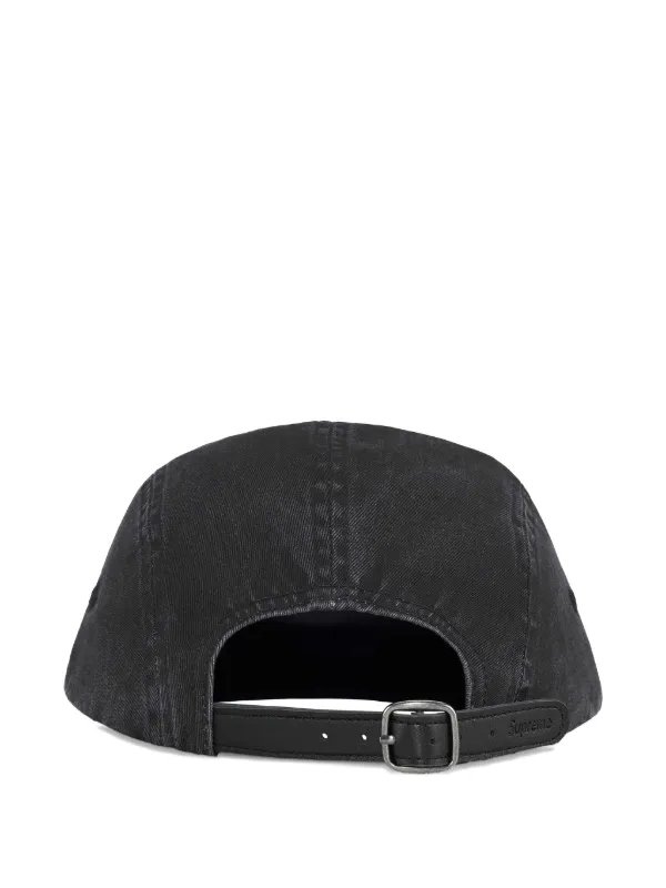 Supreme Washed Chino Twill Camp Cap | Black | FARFETCH SG