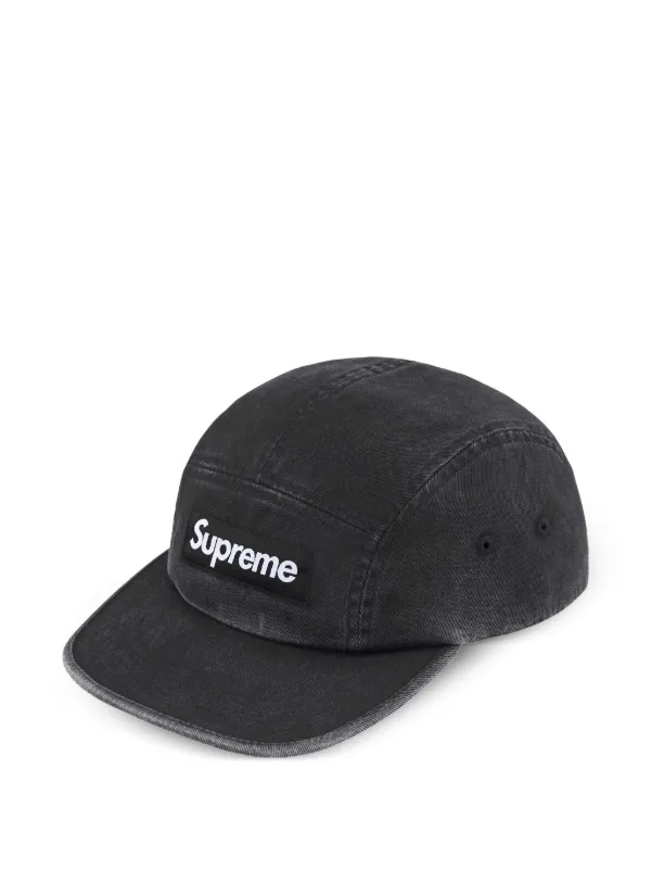 Washed Chino Twill Camp Cap ブラック Supreme Washed Chino Twill Camp Cap SS24 Black - US