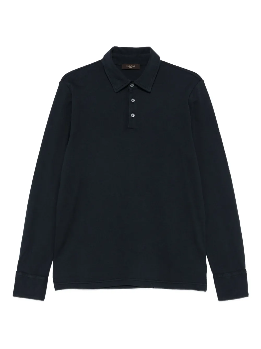Zanone long-sleeve polo shirt | Blue | Image 1