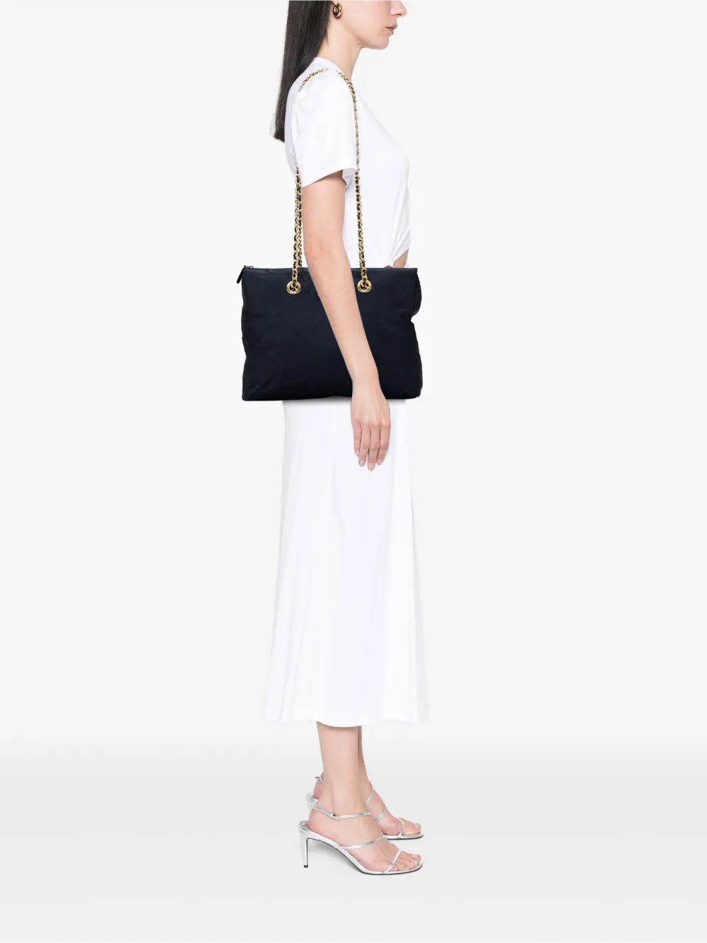Prada Pre-Owned 2000-2013 Impuntu Tessuto Chain tote bag | Pre-Owned | Image 2