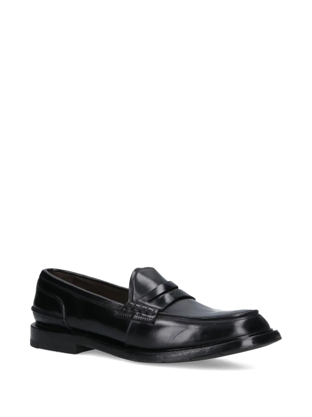 Premiata penny-slot leather loafers - Zwart