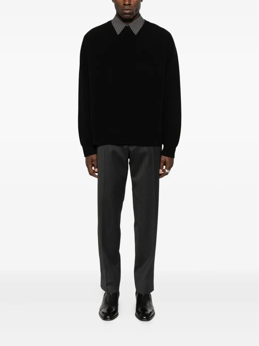 Roberto Collina crew-neck sweater - Zwart