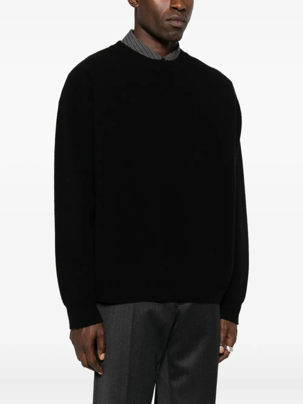 Roberto Collina Trui met ronde hals Zwart