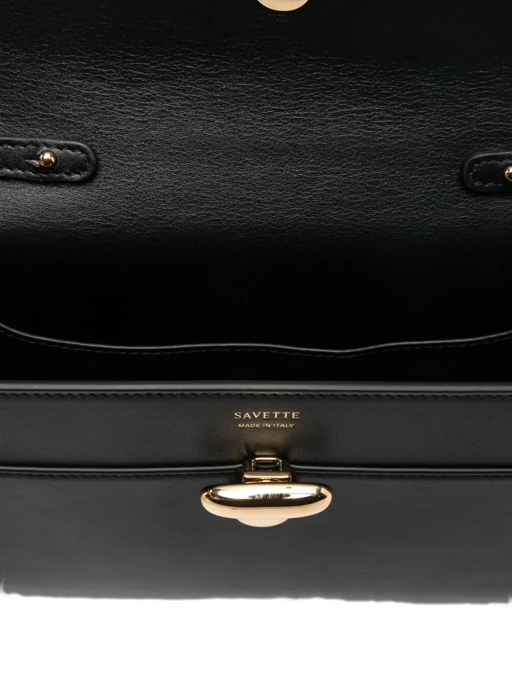 Savette Symmetry Leather Shoulder Bag In Black