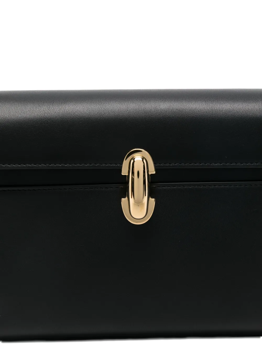 Savette Symmetry Leather Shoulder Bag In Black