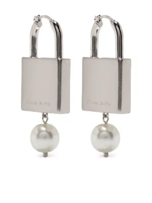 Simone Rocha シルバーバロックパール シングルピアス SIMONE ROCHA パールピアス シルバートーン | NET-A-PORTER