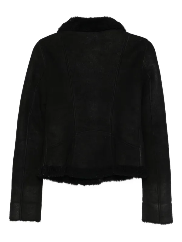 A.N.G.E.L.O. Vintage Cult 2000s Leather Jacket | Black | FARFETCH ZA