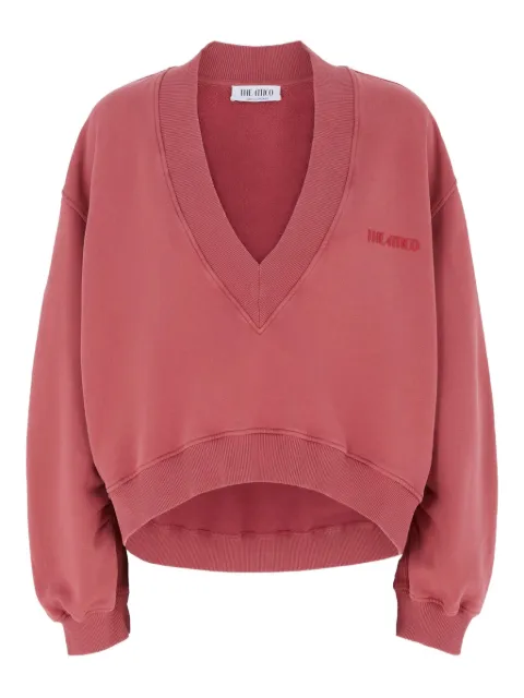 The Attico embroidered V-neck sweatshirt