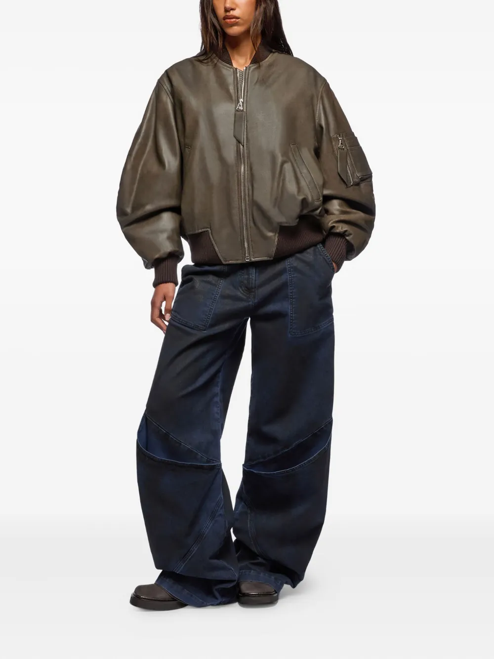 The Attico Anja bomber jacket | Leather Jackets | Image 2