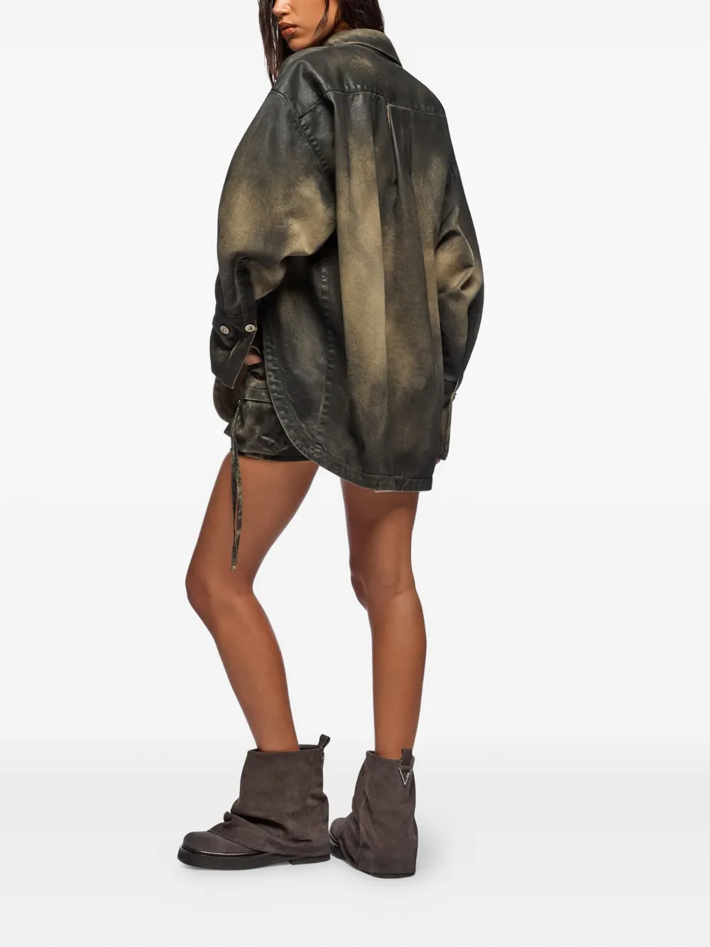 Attico Fay Skirt In Brown