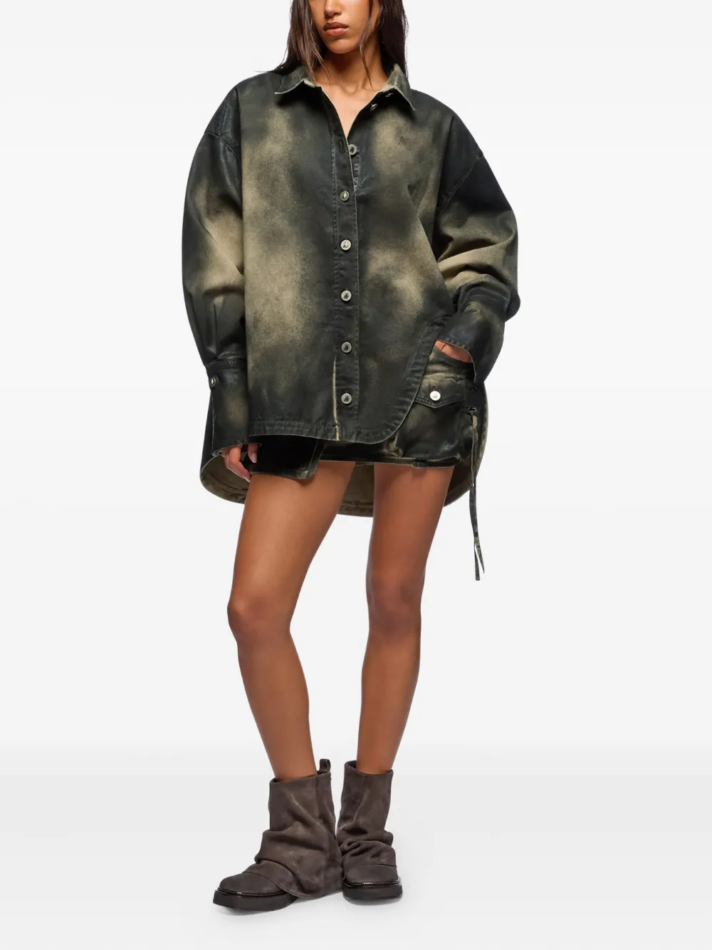 The Attico Fay rok - Zwart