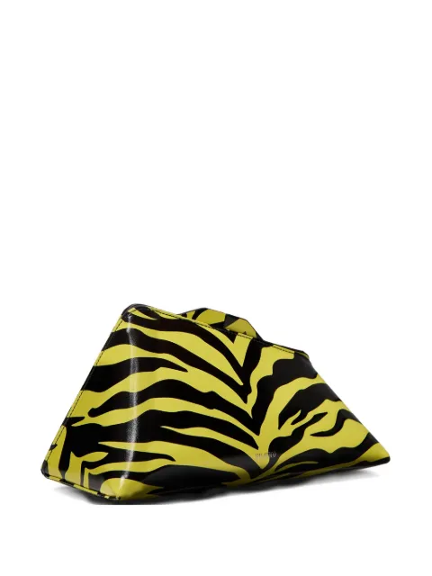 The Attico bolsa de mano con estampado de cebra