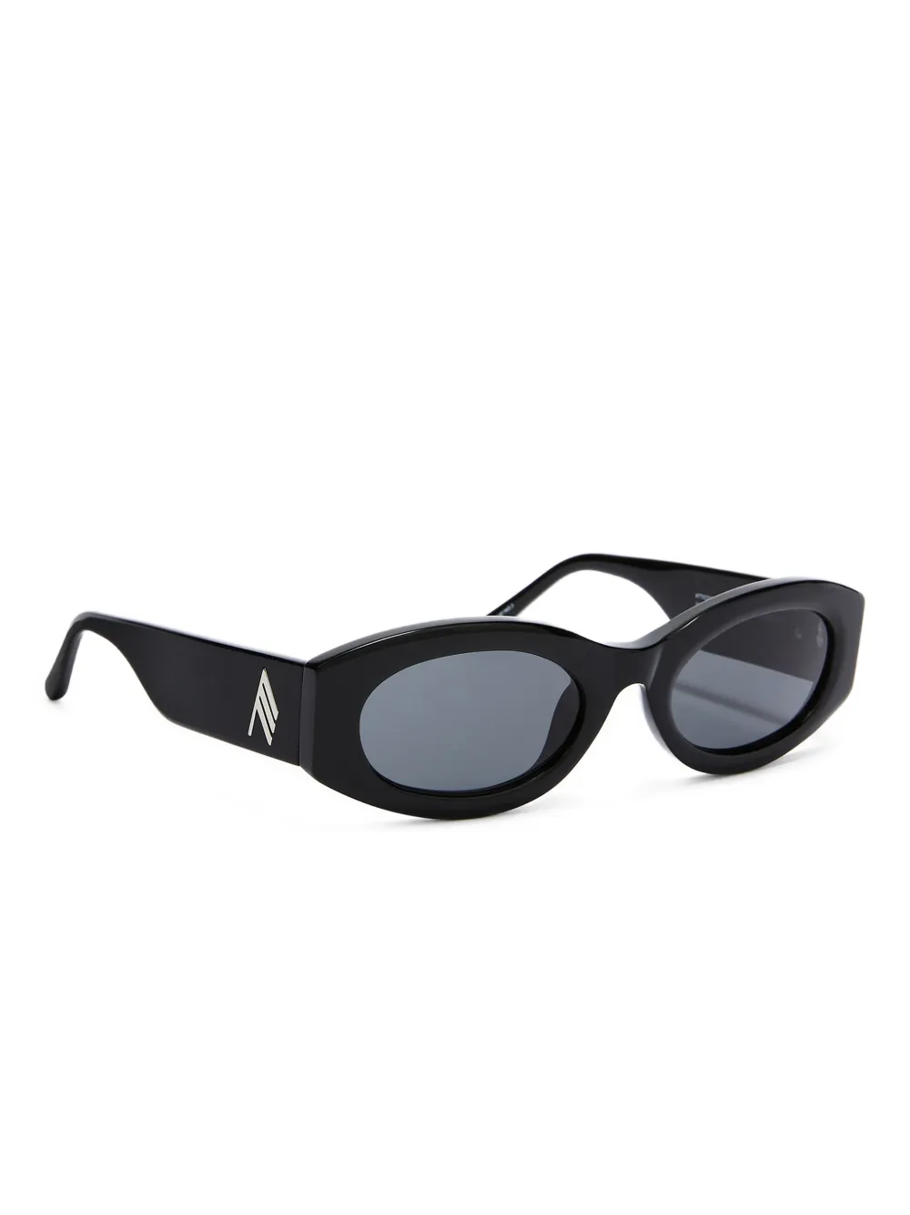 The Attico oval-frame sunglasses - Zwart