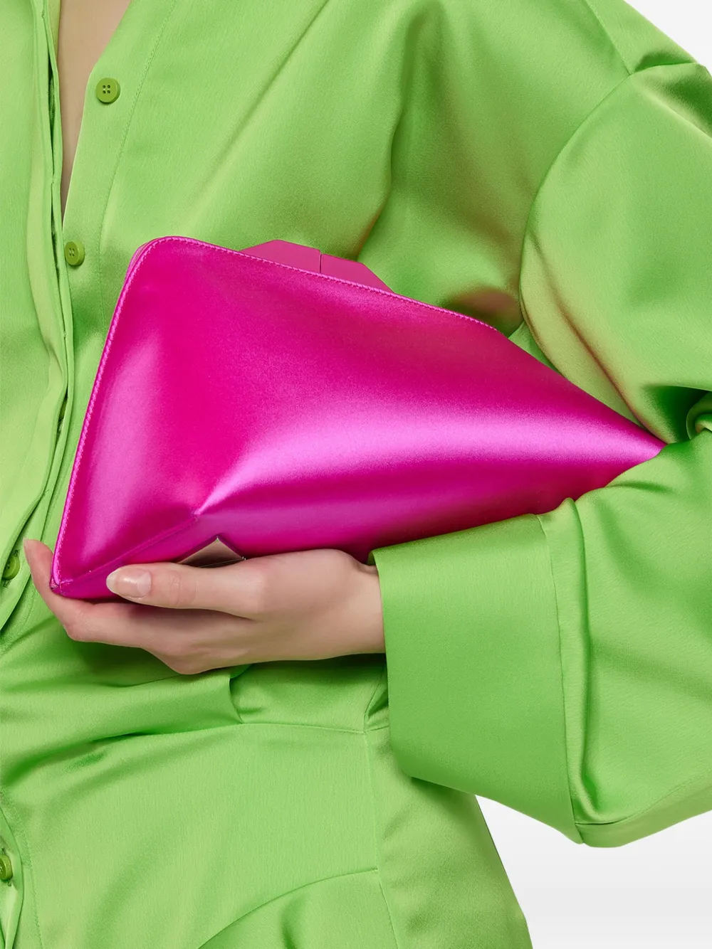 The Attico 8.30PM clutch bag - Roze