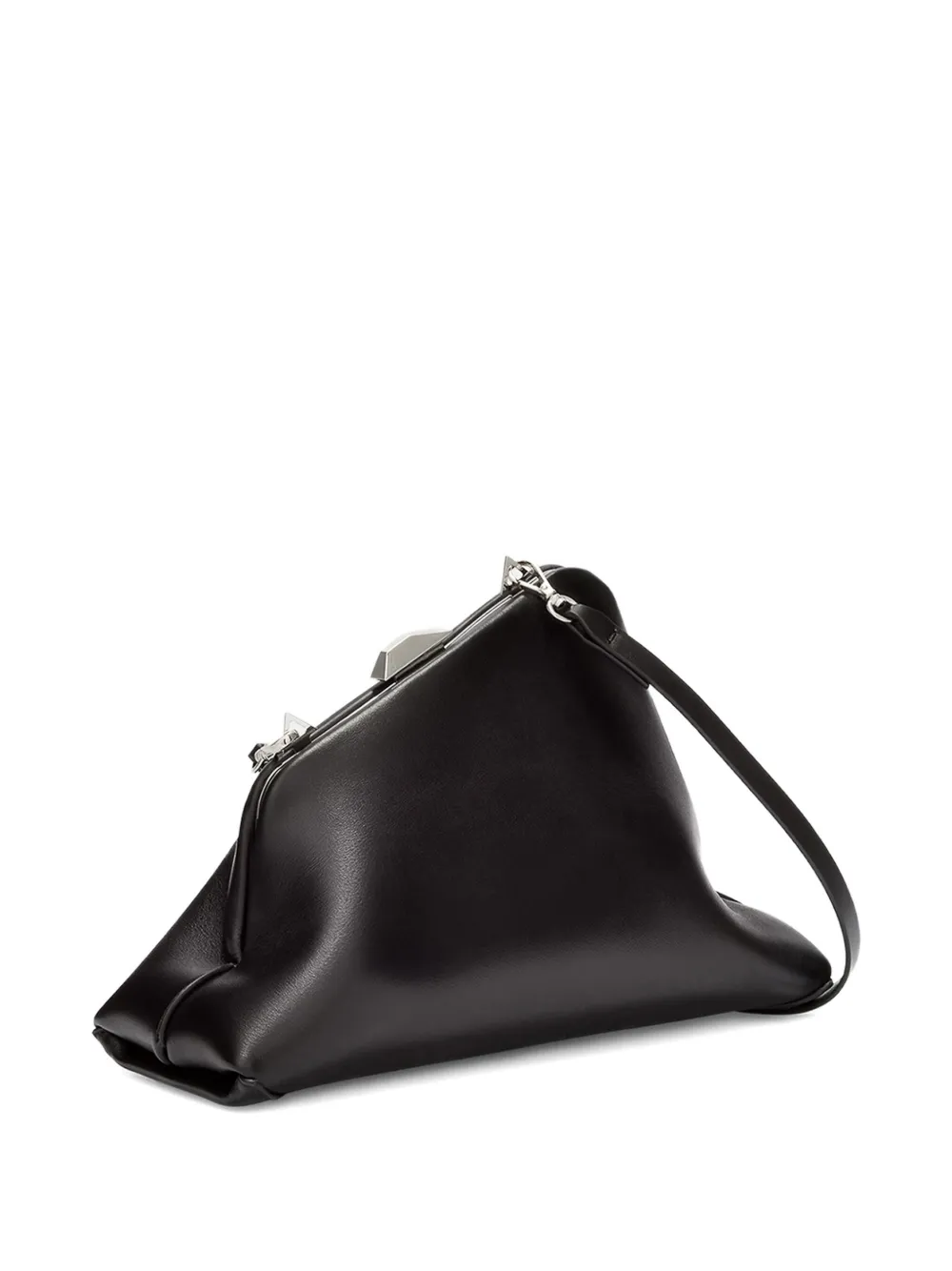 Attico Day Off Shoulder Pouch Bag In Black
