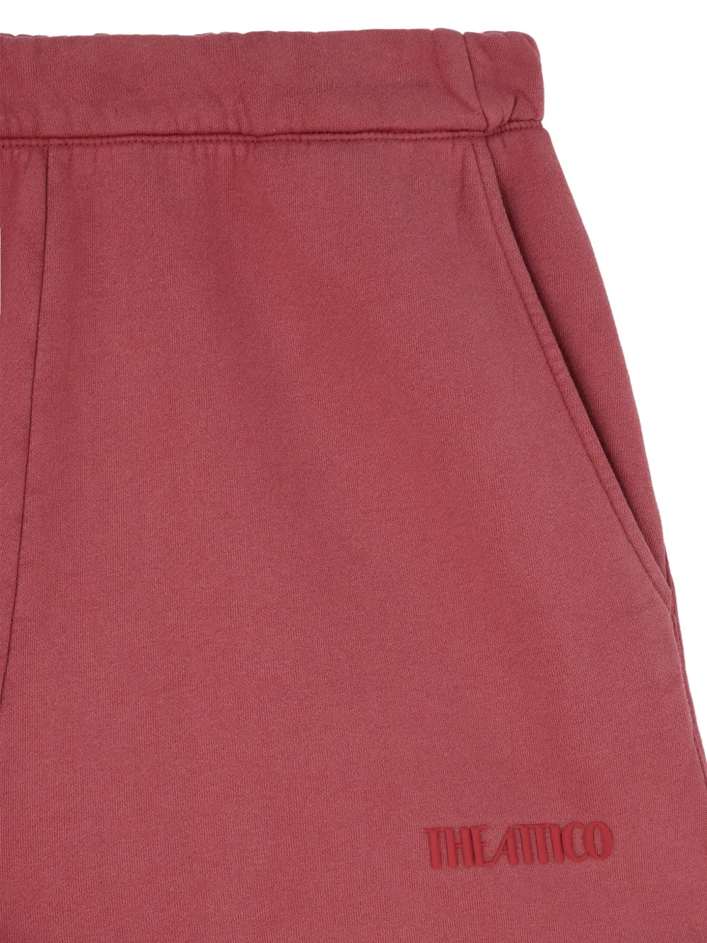 Attico Logo-embroidery Track Pants In Pink