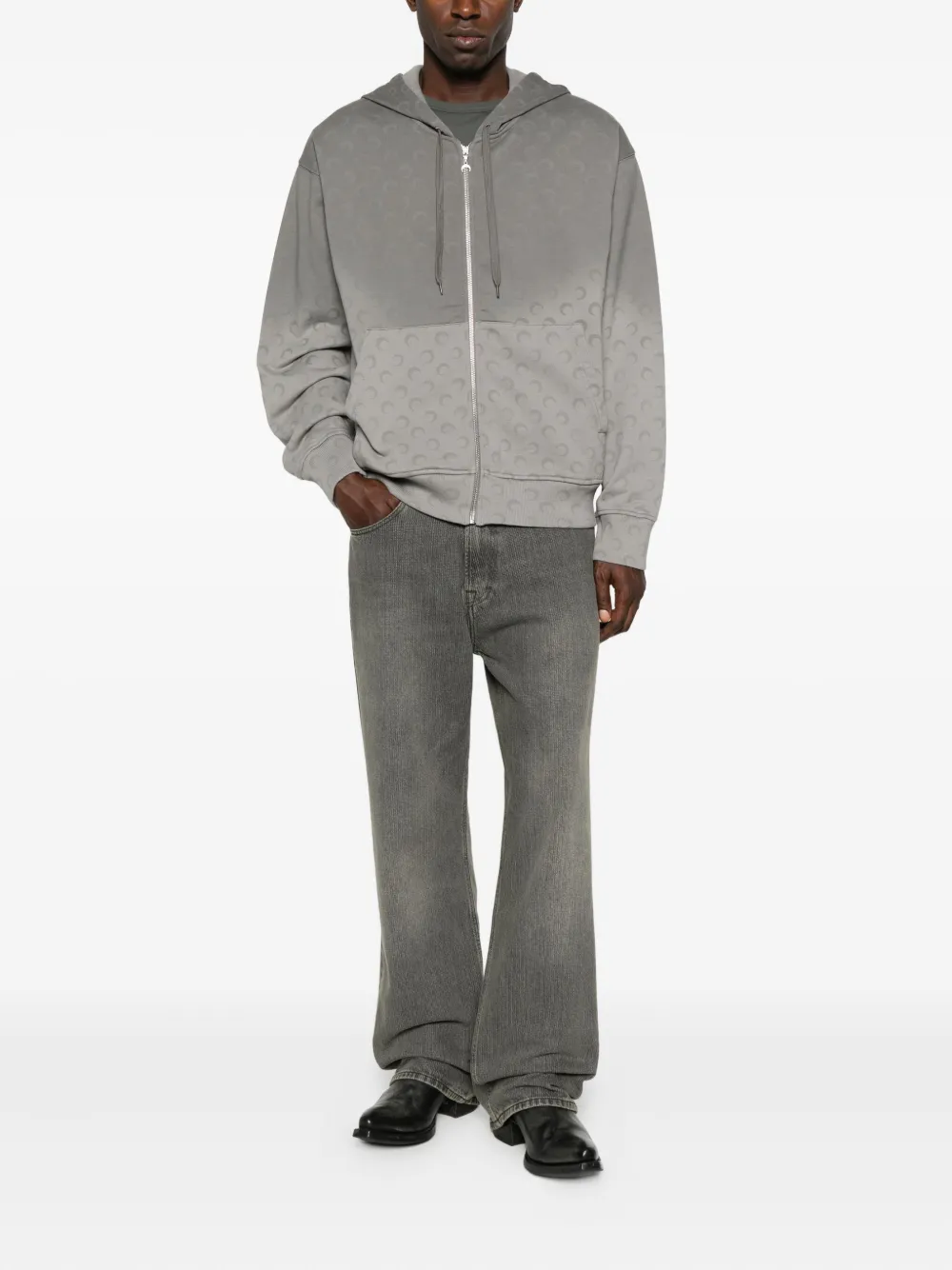 Marine Serre zip-up hoodie | Hoodies | Image 2