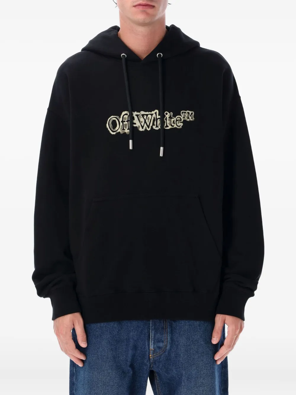 Off-White arrow-embellished hoodie - ブラック Off-White arrow-embellished hoodie - ブラック