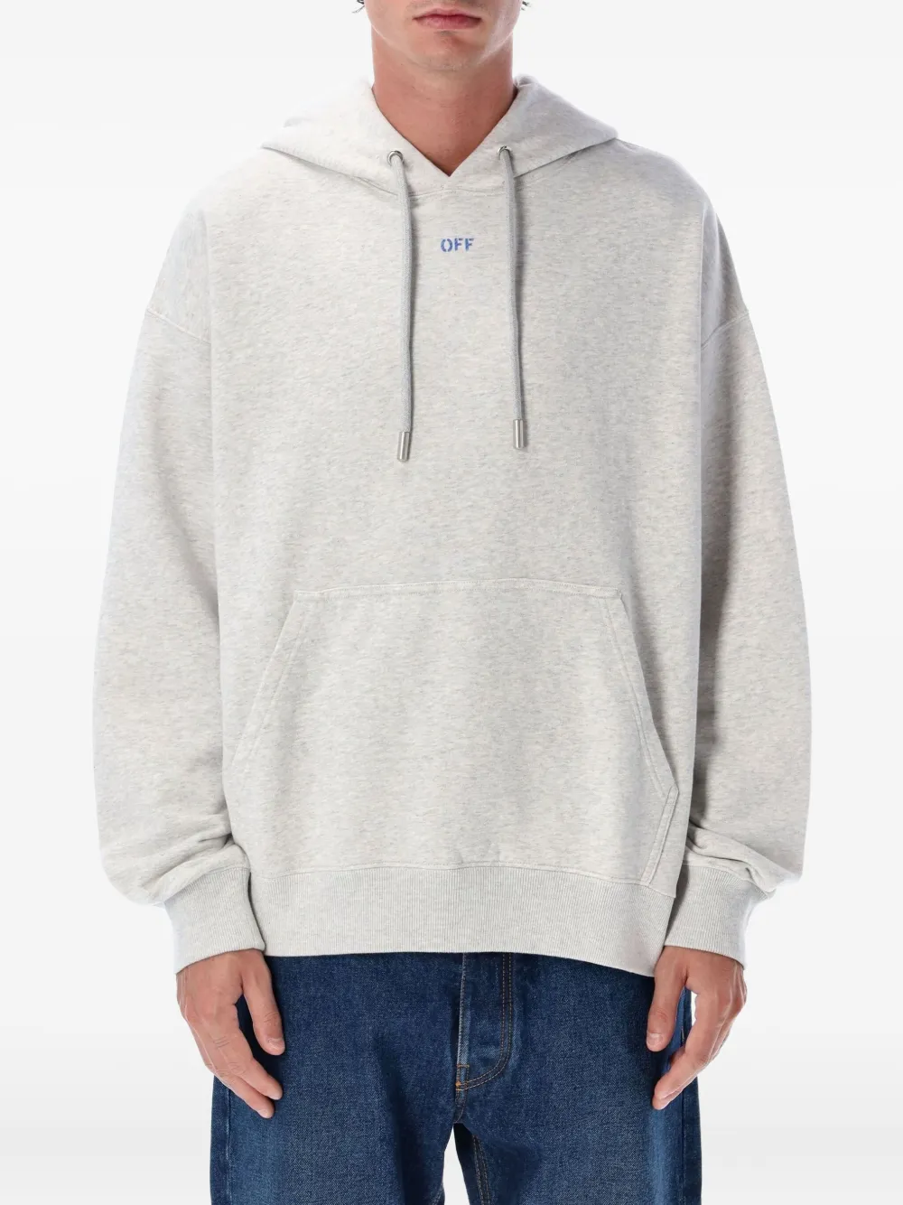 Off-white Skate Hoodie With Drawstring And Pocket In White