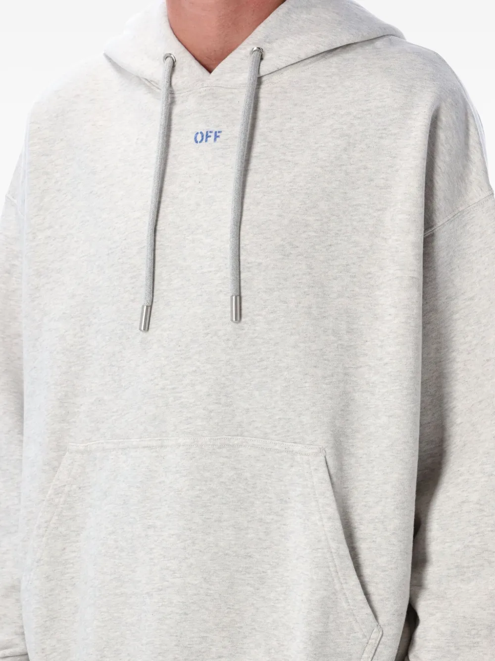 Off-white Skate Hoodie With Drawstring And Pocket In White