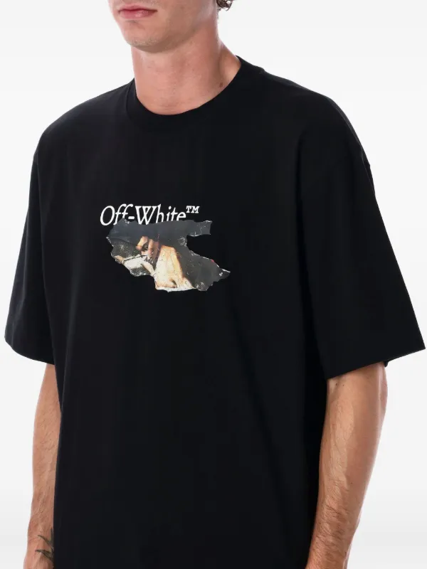 Off-White arrow-print T-shirt | Black | FARFETCH RO
