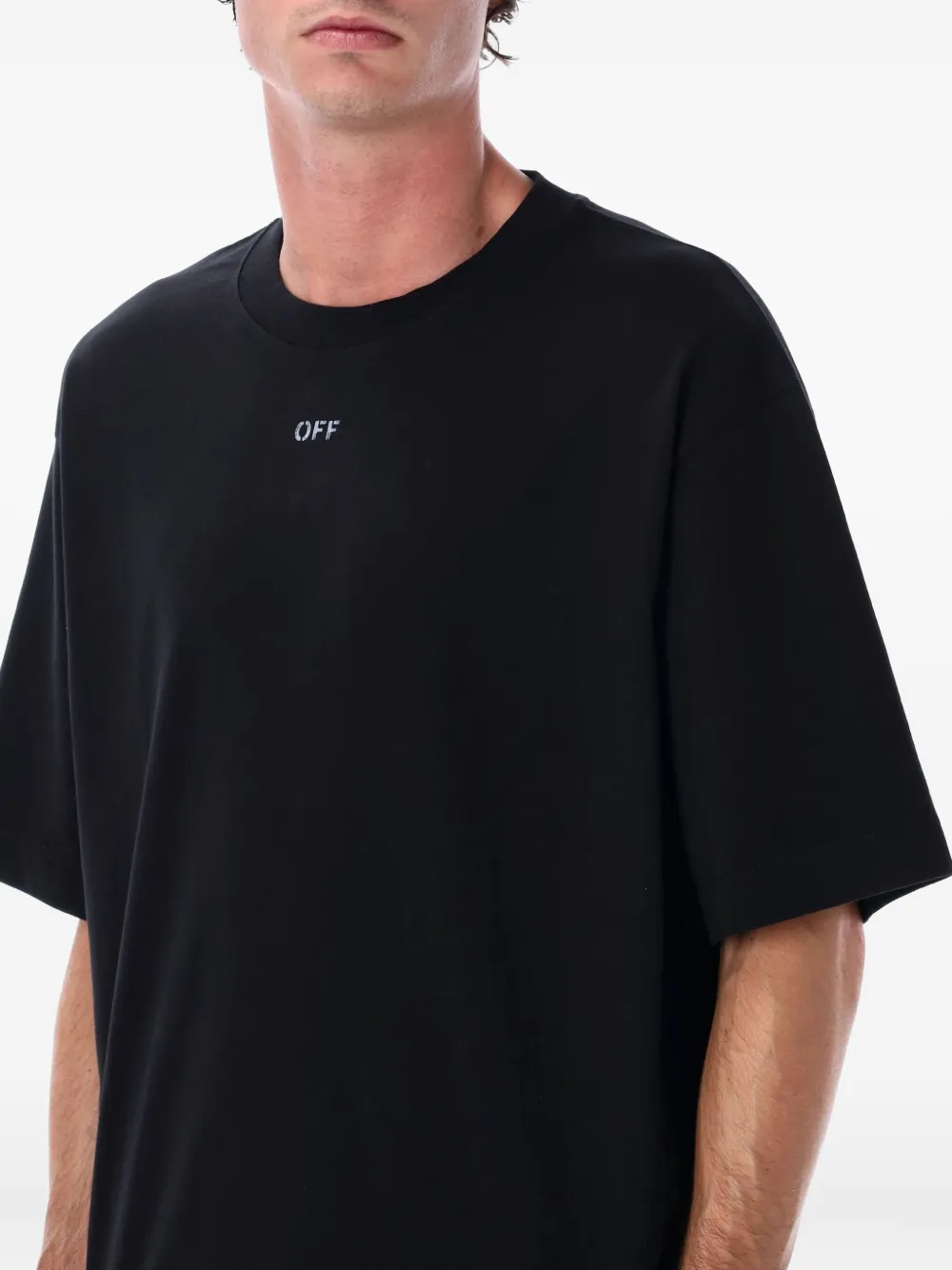 arrow stencil-print T-shirt - Image 1