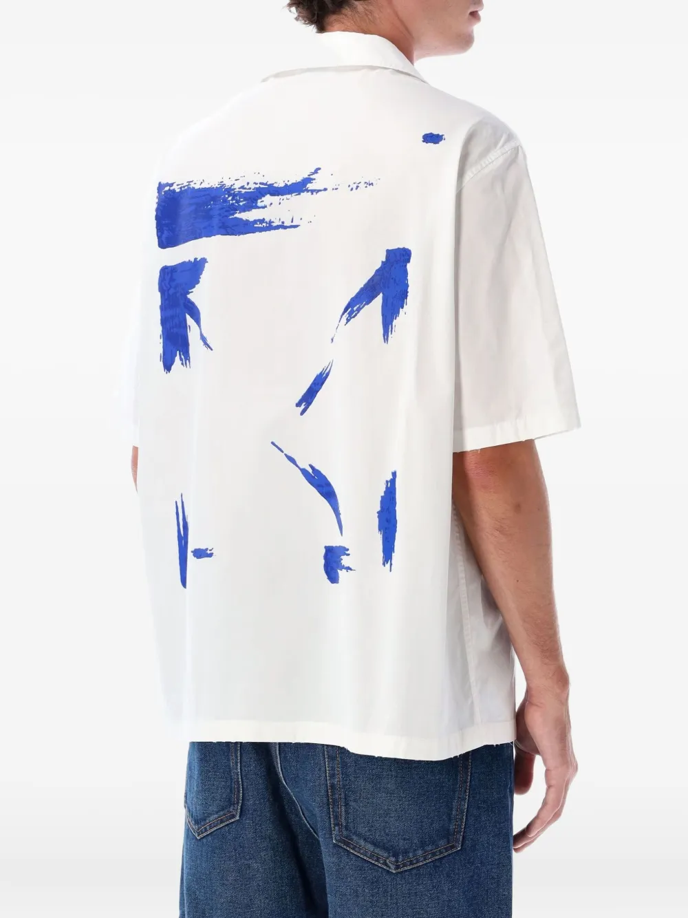 Off-White brush arrow shirt - Wit
