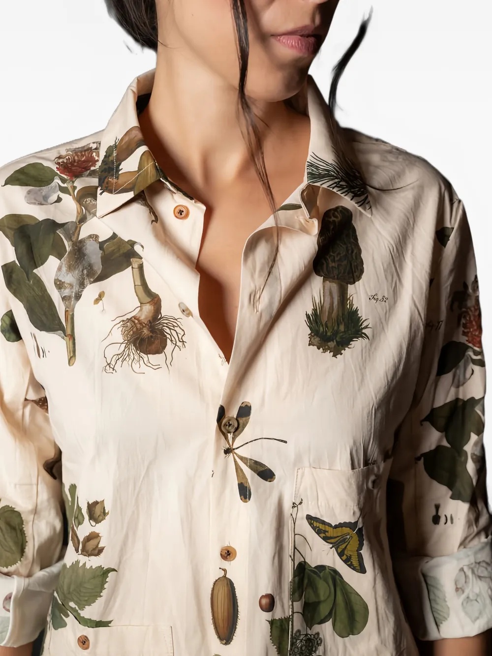 Aleksandr Manamïs Button-fastening Long-sleeve Shirt In Neutral