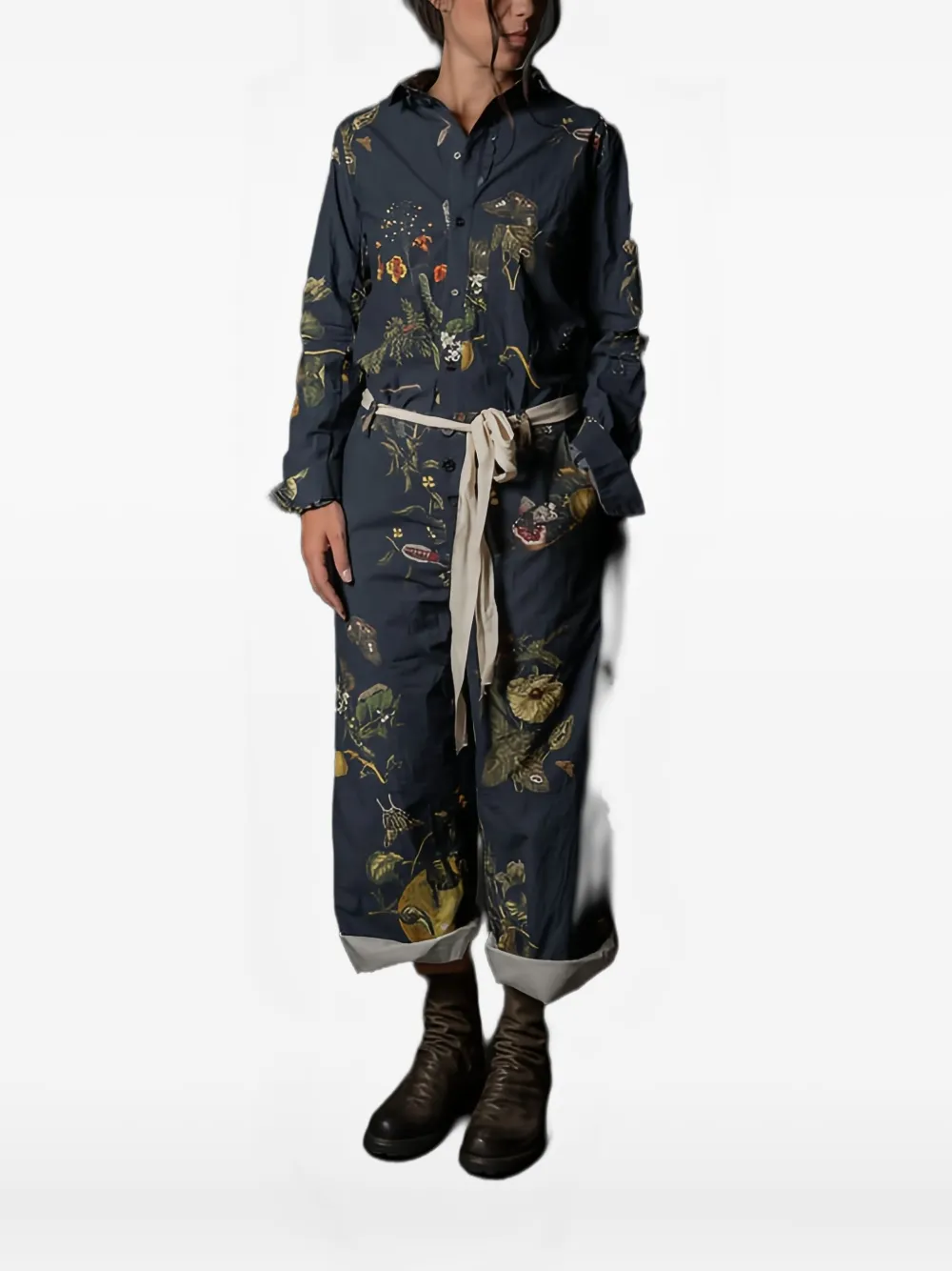 Aleksandr Manamïs Long-sleeve Printed Shirt In Blue