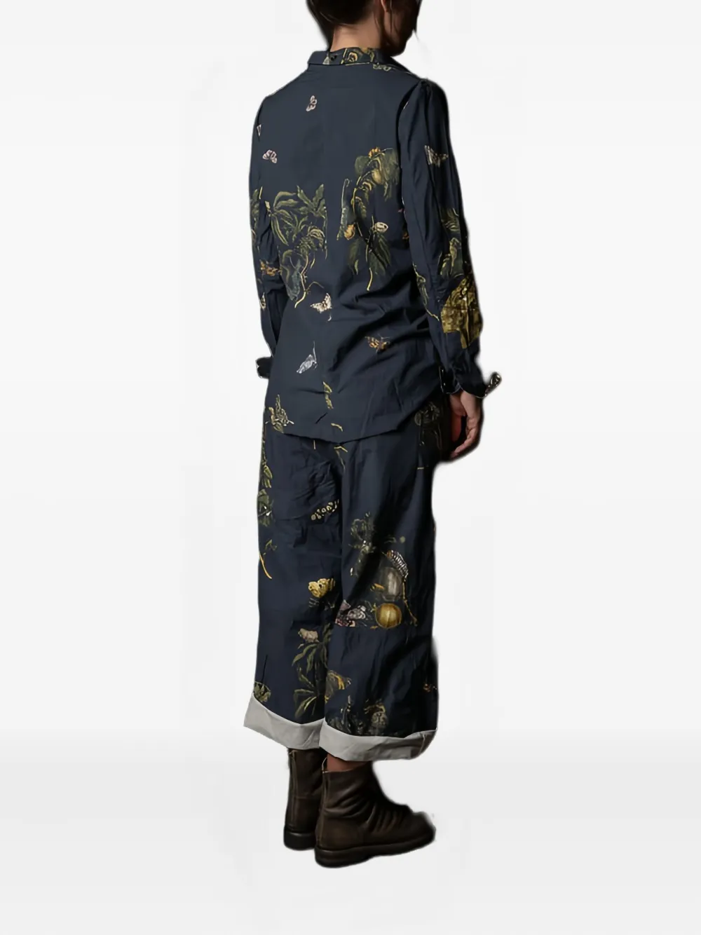 Aleksandr Manamïs Long-sleeve Printed Shirt In Blue
