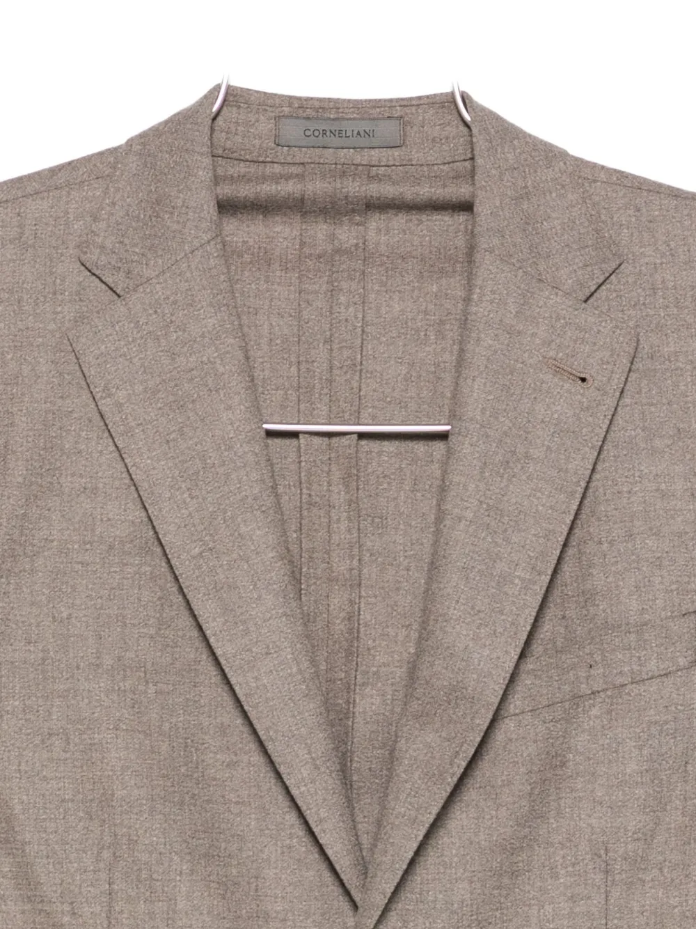 Corneliani Jack met gekerfde revers en zakken Bruin